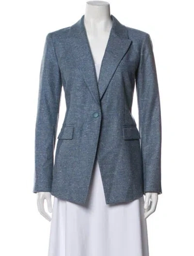 Pre-owned Lafayette 148 Blazer In Blue