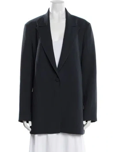 Pre-owned Lafayette 148 Blazer In Blue