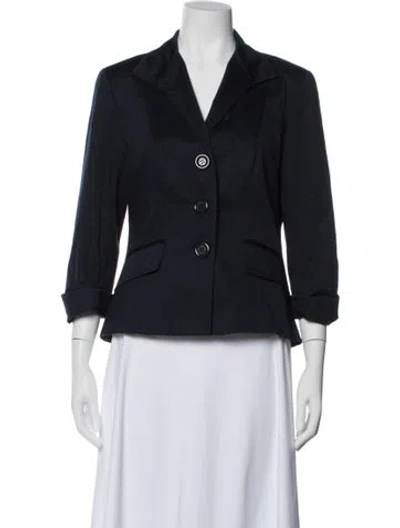 Pre-owned Lafayette 148 Blazer In Blue