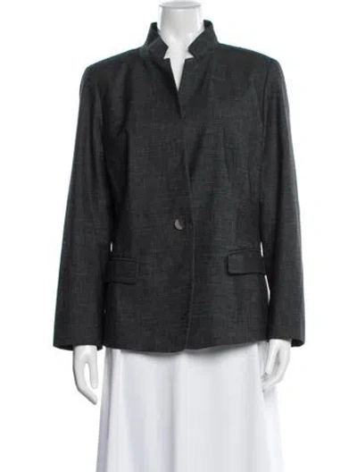 Pre-owned Lafayette 148 Blazer In Blue