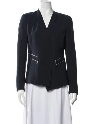 Pre-owned Lafayette 148 Blazer In Blue