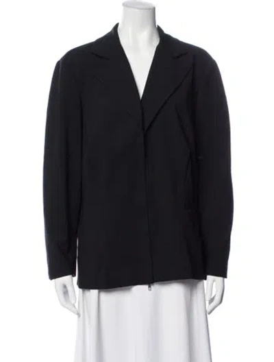 Pre-owned Lafayette 148 Blazer In Blue