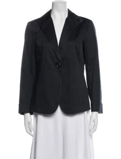 Pre-owned Lafayette 148 Blazer In Blue