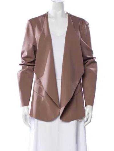Pre-owned Lafayette 148 Blazer In Brown