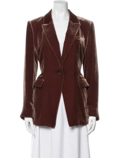 Pre-owned Lafayette 148 Blazer In Brown