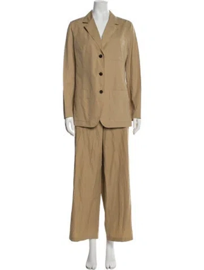 Pre-owned Lafayette 148 Blazer In Brown