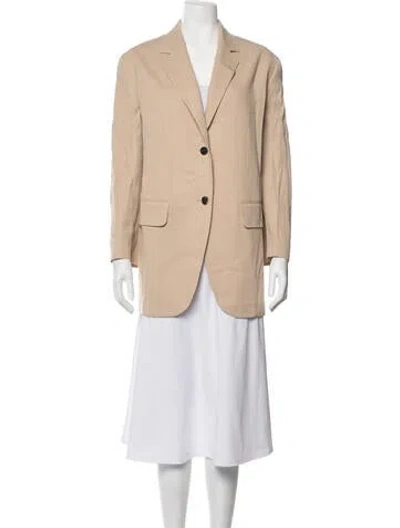 Pre-owned Lafayette 148 Blazer In Brown
