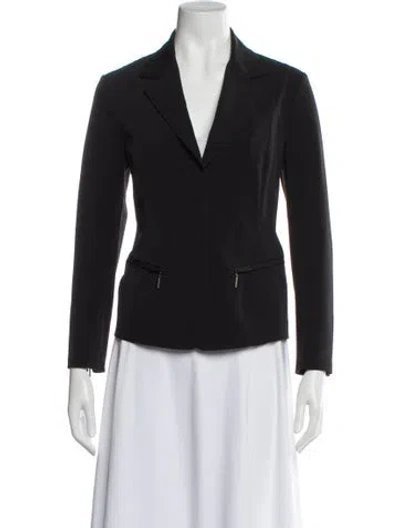 Pre-owned Lafayette 148 Blazer In Gray