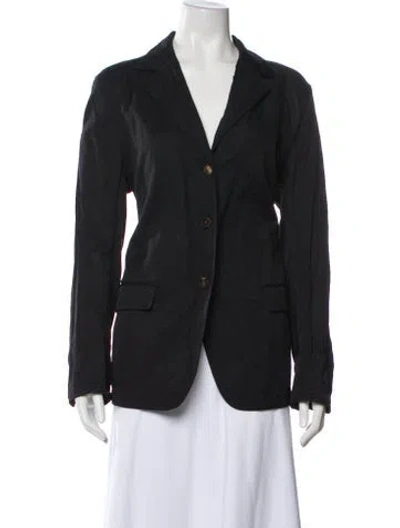Pre-owned Lafayette 148 Blazer In Gray