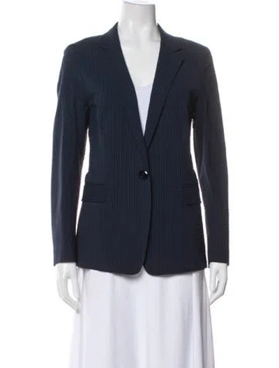 Pre-owned Lafayette 148 Blazer In Gray