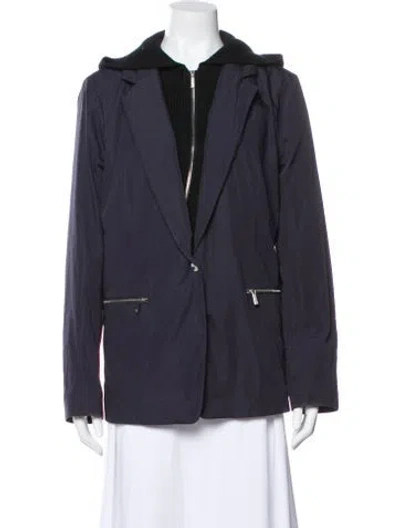 Pre-owned Lafayette 148 Blazer In Gray