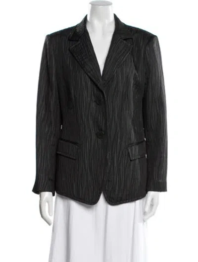 Pre-owned Lafayette 148 Blazer In Gray