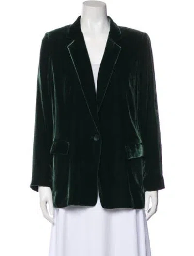 Pre-owned Lafayette 148 Blazer In Green