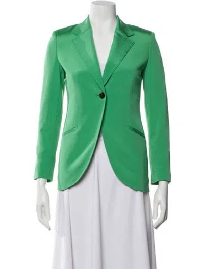 Pre-owned Lafayette 148 Blazer In Green