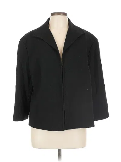 Pre-owned Lafayette 148 Blazer Jacket In Black