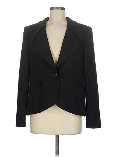 Pre-owned Lafayette 148 Blazer Jacket In Black