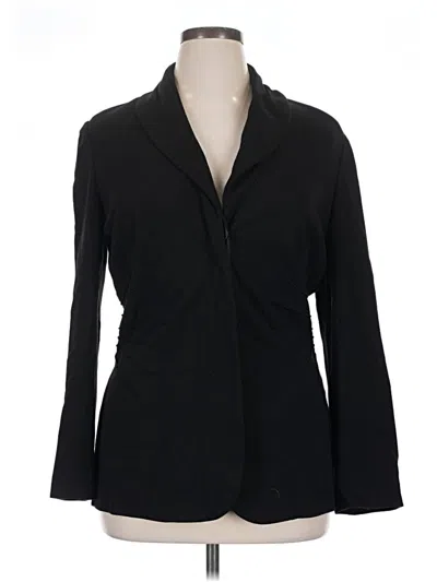 Pre-owned Lafayette 148 Blazer Jacket In Black