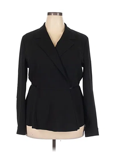 Pre-owned Lafayette 148 Blazer Jacket In Black