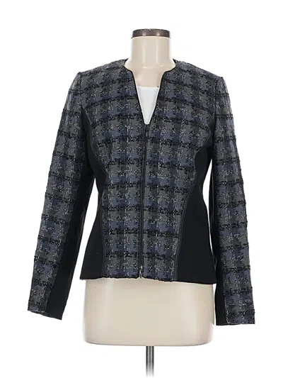 Pre-owned Lafayette 148 Blazer Jacket In Blue