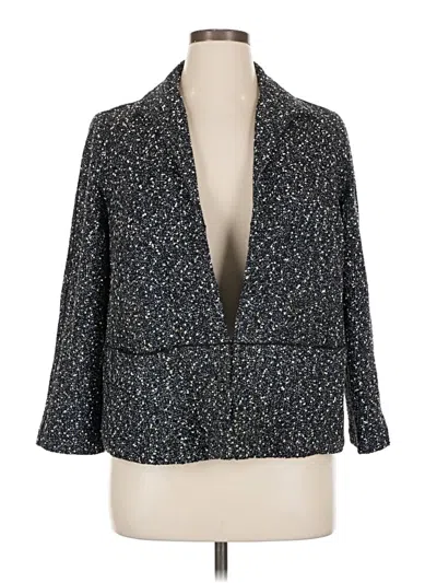 Pre-owned Lafayette 148 Blazer Jacket In Blue