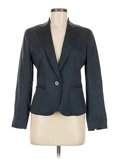Pre-owned Lafayette 148 Blazer Jacket In Blue