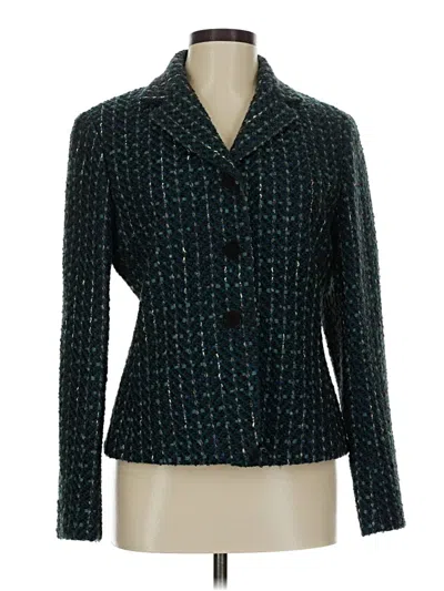 Pre-owned Lafayette 148 Blazer Jacket In Blue