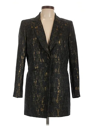 Pre-owned Lafayette 148 Blazer Jacket In Blue