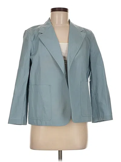 Pre-owned Lafayette 148 Blazer Jacket In Blue