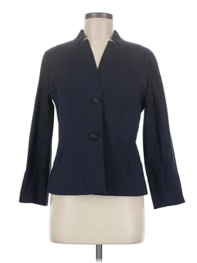 Pre-owned Lafayette 148 Blazer Jacket In Blue