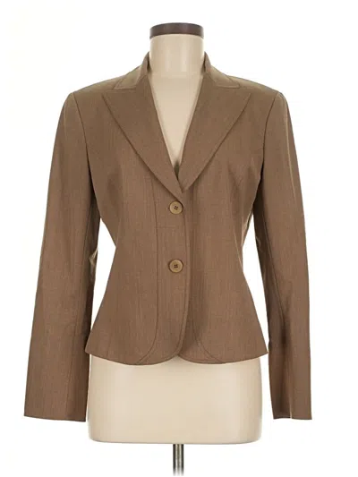Pre-owned Lafayette 148 Blazer Jacket In Brown