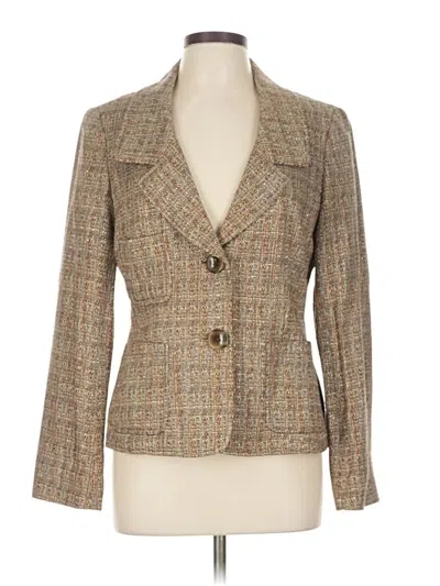 Pre-owned Lafayette 148 Blazer Jacket In Brown
