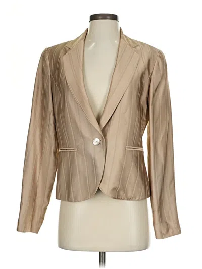 Pre-owned Lafayette 148 Blazer Jacket In Brown
