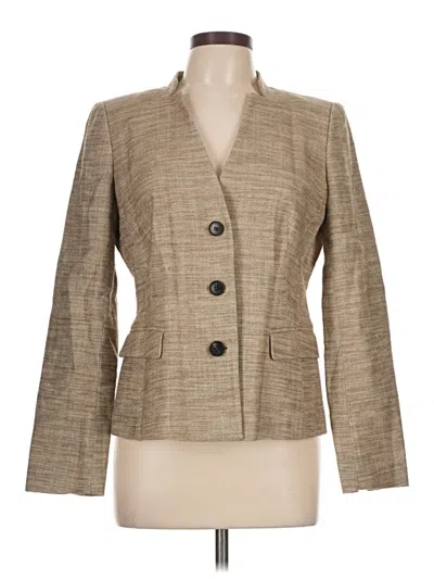 Pre-owned Lafayette 148 Blazer Jacket In Brown