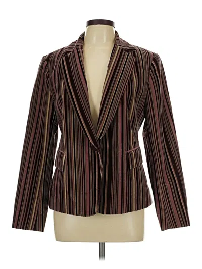 Pre-owned Lafayette 148 Blazer Jacket In Brown