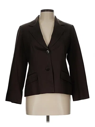 Pre-owned Lafayette 148 Blazer Jacket In Brown