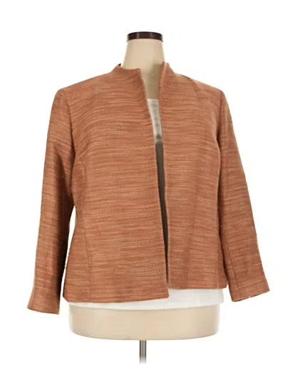 Pre-owned Lafayette 148 Blazer Jacket In Brown
