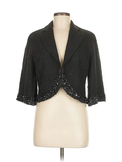 Pre-owned Lafayette 148 Blazer Jacket In Gray