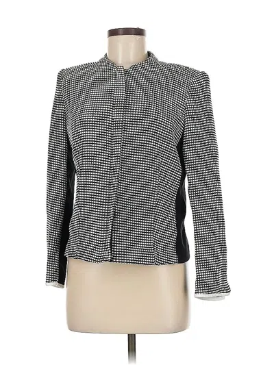 Pre-owned Lafayette 148 Blazer Jacket In Gray