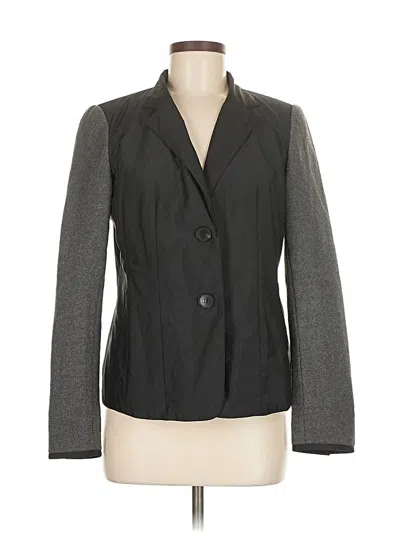 Pre-owned Lafayette 148 Blazer Jacket In Gray