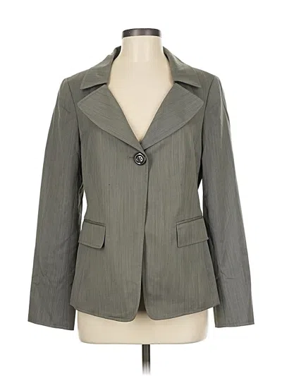 Pre-owned Lafayette 148 Blazer Jacket In Gray