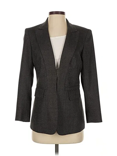 Pre-owned Lafayette 148 Blazer Jacket In Gray