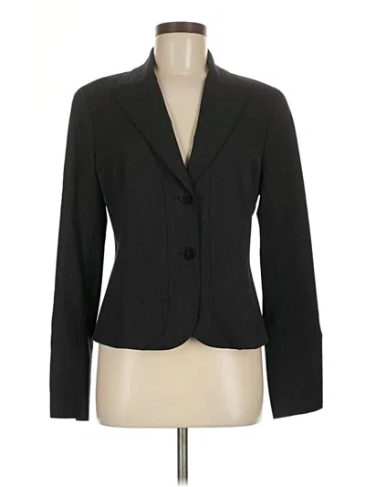 Pre-owned Lafayette 148 Blazer Jacket In Gray