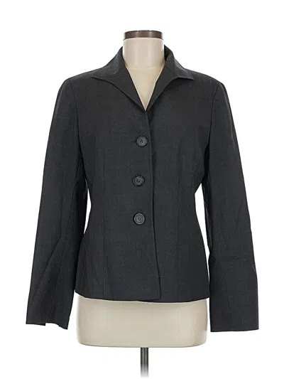 Pre-owned Lafayette 148 Blazer Jacket In Gray