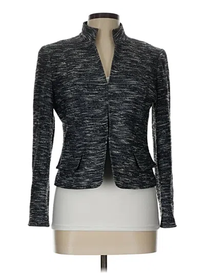 Pre-owned Lafayette 148 Blazer Jacket In Gray