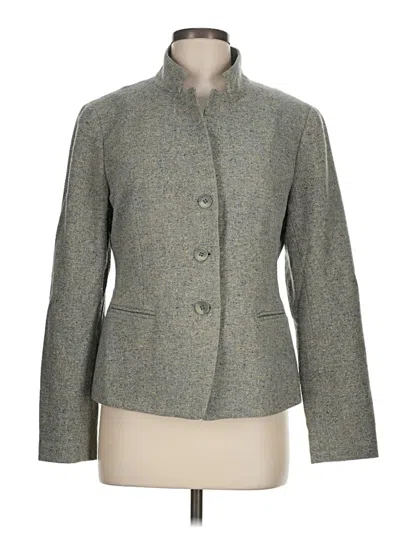 Pre-owned Lafayette 148 Blazer Jacket In Gray