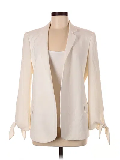 Pre-owned Lafayette 148 Blazer Jacket In White