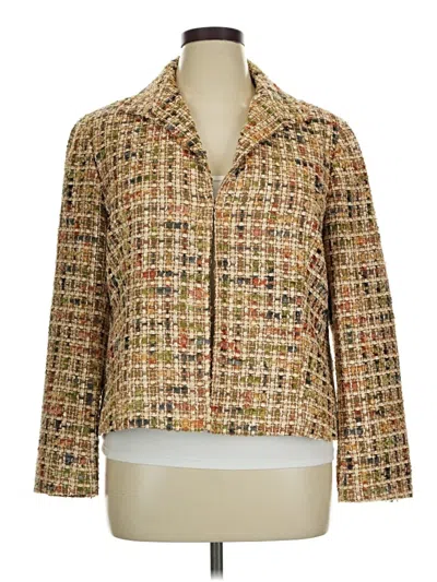Pre-owned Lafayette 148 Blazer Jacket In Yellow