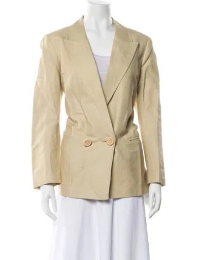 Pre-owned Lafayette 148 Blazer In Neutral
