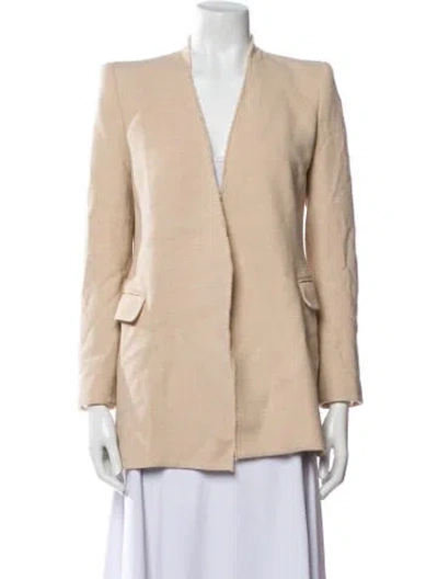 Pre-owned Lafayette 148 Blazer In Neutral