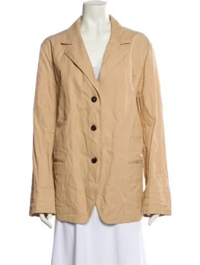 Pre-owned Lafayette 148 Blazer In Neutral